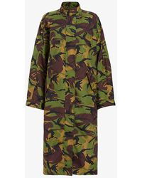 AllSaints - Daneya Relaxed-fit Camouflage Cotton Parka - Lyst