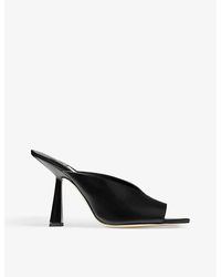 Jimmy Choo - Maryanne 100 Pointed-toe Leather Heeled Mules - Lyst