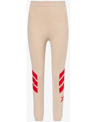 Perfect Moment - Star-embroidered High-rise Wool-blend Knitted leggings - Lyst