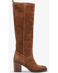 Dune brown suede boots Clearance
