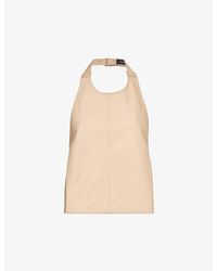 Wardrobe NYC - Halter-neck Cotton-blend Top - Lyst