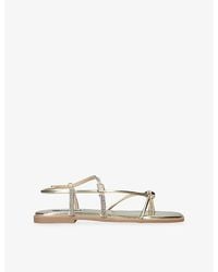 Steve Madden - Tiki Faux-Leather Sandals - Lyst