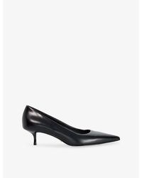 Dune - Amira Leather Heeled Courts - Lyst