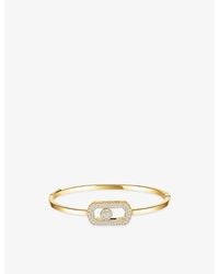 Messika - So Move Pavé 18Ct And 0.67Ct Diamond Bangle - Lyst