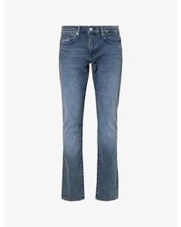 FRAME - L'homme Slim Belt-loop Slim-fit Straight-leg Stretch-denim Jeans - Lyst