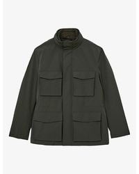 Reiss - Glick Gilet-Insert Woven Jacket - Lyst