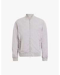 AllSaints - Bassett Zipped Cotton-blend Bomber Jacket X - Lyst
