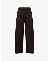 Citizens of Humanity - Velha Cotton And Linen Blend Trousers - Lyst
