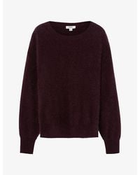 Reiss - Alina Round-Neck Brushed Cashmere Jumper - Lyst