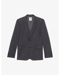 Sandro - Single-Breasted Wool Blazer - Lyst