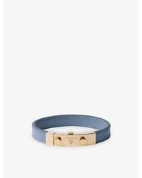 Prada - Saffiano Leather Bracelet - Lyst