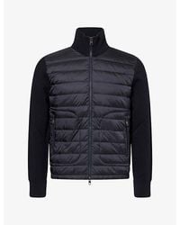 Moncler - Hybrid Zip-Up Padded And Knit Cardigan - Lyst