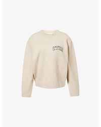 The Couture Club - Logo-Embroidered Relaxed-Fit Knitted Jumper - Lyst
