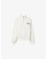 The Couture Club - Quarter-Zip Brand Logo Cotton Jumper - Lyst