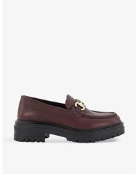 Dune - Gallagher Snaffle-trim Chunky-sole Leather Loafers - Lyst