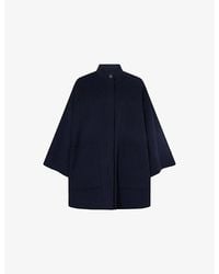 Weekend by Maxmara - Fulcro Band-Collar Wool-Blend Coat - Lyst