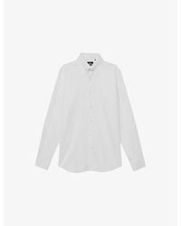 Reiss - Caldwell Long-Sleeved Cotton Shirt - Lyst