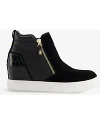 dune quilted trainers