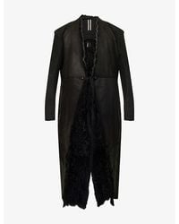 Rick Owens - Cyclops Wrap-Over Shearling Coat - Lyst