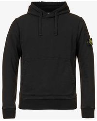 Stone Island - Brand-badge Relaxed-fit Cotton-jersey Hoody - Lyst