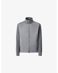 Hackett - Hybrid Full-Zip Wool-Blend Cardigan - Lyst