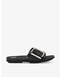 Fitflop - Gracie Buck-embellished Leather Sandals - Lyst
