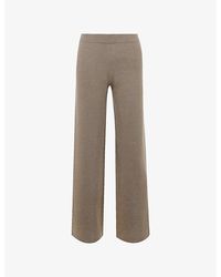House Of Cb - Avery Wide-Leg Knitted Trousers - Lyst