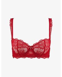 Aubade - Danse Des Sens Floral-Embroidered Lace Bra - Lyst