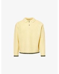 Obey - Loreto Knitted Wool-Blend Polo Jumper - Lyst