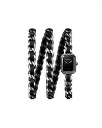 CHANEL - H7023 Première Iconic Steel And Leather High-Precision Quartz Movement Watch - Lyst
