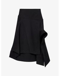 3.1 Phillip Lim - Double-layer Regular-fit Cotton Midi Skirt - Lyst