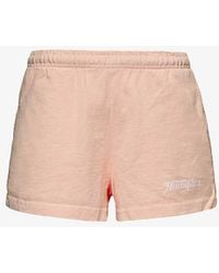 Sporty & Rich - Rizzoli Branded Cotton-jersey Shorts - Lyst