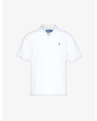 Polo Ralph Lauren - Crosshatch-texture Short-sleeve Linen Shirt - Lyst