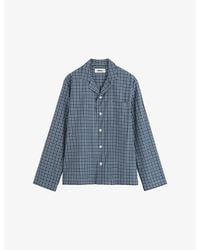Tekla - Checked Cotton Pyjama Shirt - Lyst