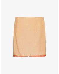 SIR. - Palma Layered Silk Mini Skirt - Lyst