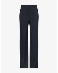 Blazé Milano - Luna Lundy Flare-Leg Woven-Jacquard Trousers - Lyst