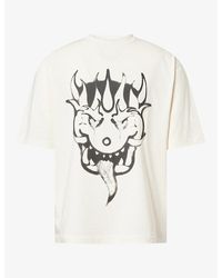 Y-3 - Graphic-Print Short-Sleeve Cotton T-Shirt - Lyst