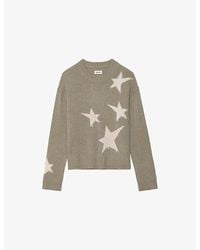 Zadig & Voltaire - Markuz Star-Motif Cashmere Jumper - Lyst