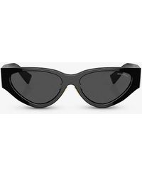 Miu Miu - Mu 03zs Cat-eye Acetate Sunglasses - Lyst
