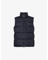 Polo Ralph Lauren - Logo-embroidered Padded Recycled-polyester And Recycled-down Gilet - Lyst