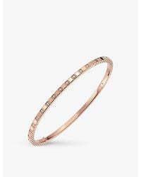 Chopard - Ice Cube Pure 18Ct Rose- And 0.33Ct Diamond Bangle - Lyst