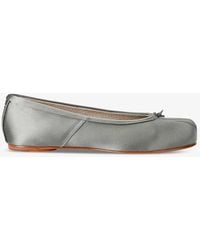 Maison Margiela - Tabi Ballerina Split-toe Leather Shoes - Lyst
