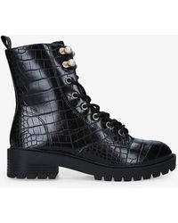 Kurt Geiger Spritz Leather Ankle Boots 