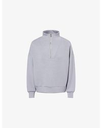 Varley - Hawley Half-Zip Stretch-Woven Sweatshirt - Lyst