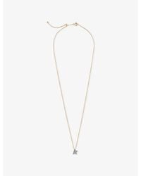 Kismet by Milka - Comet Mini Metal And 0.12Ct Diamond Pendant Necklace - Lyst