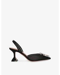 AMINA MUADDI - Begum Sling 70 Heeled Mesh Sandals - Lyst