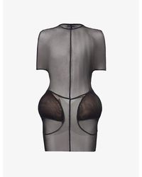 Jean Paul Gaultier - X Shayne Oliver Padded Mesh Mini Dress - Lyst