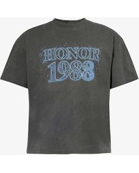 Honor The Gift - Logo Text-print Cotton-jersey T-shirt X - Lyst