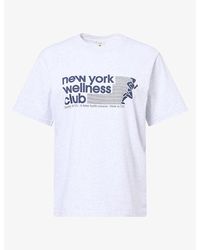 Sporty & Rich - Wellness Club Cotton T-Shirt - Lyst