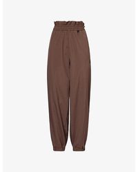 Moncler - Brand-Patch Woven Jogging Bottoms - Lyst
